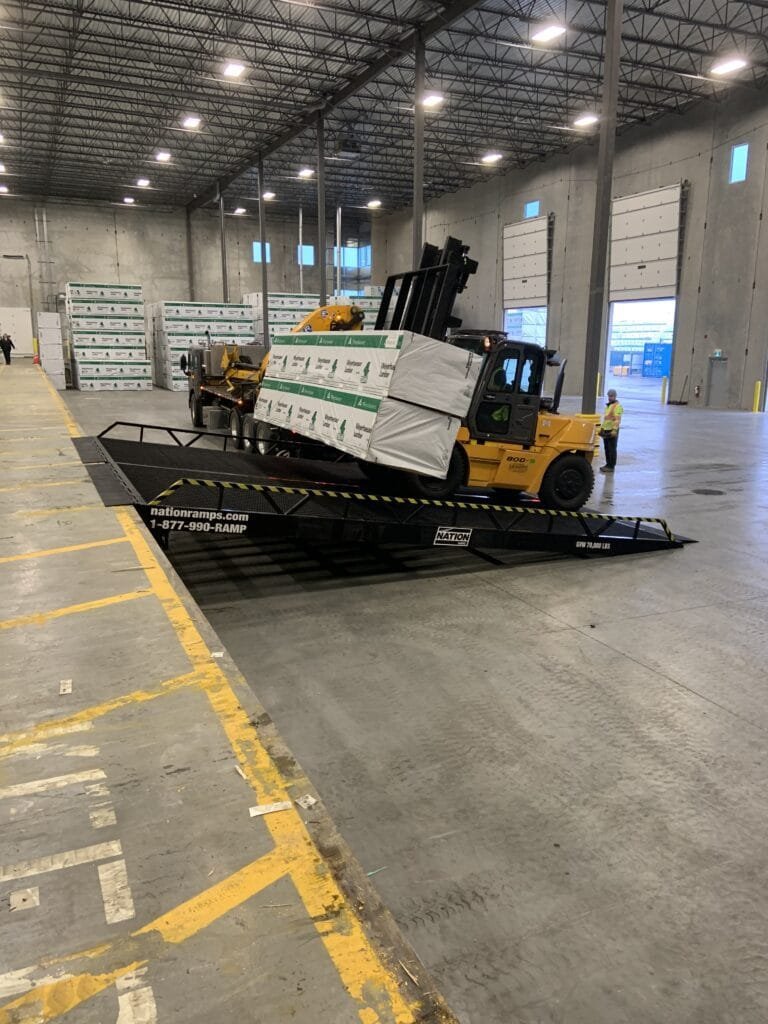 custom ground to dock ramp solution