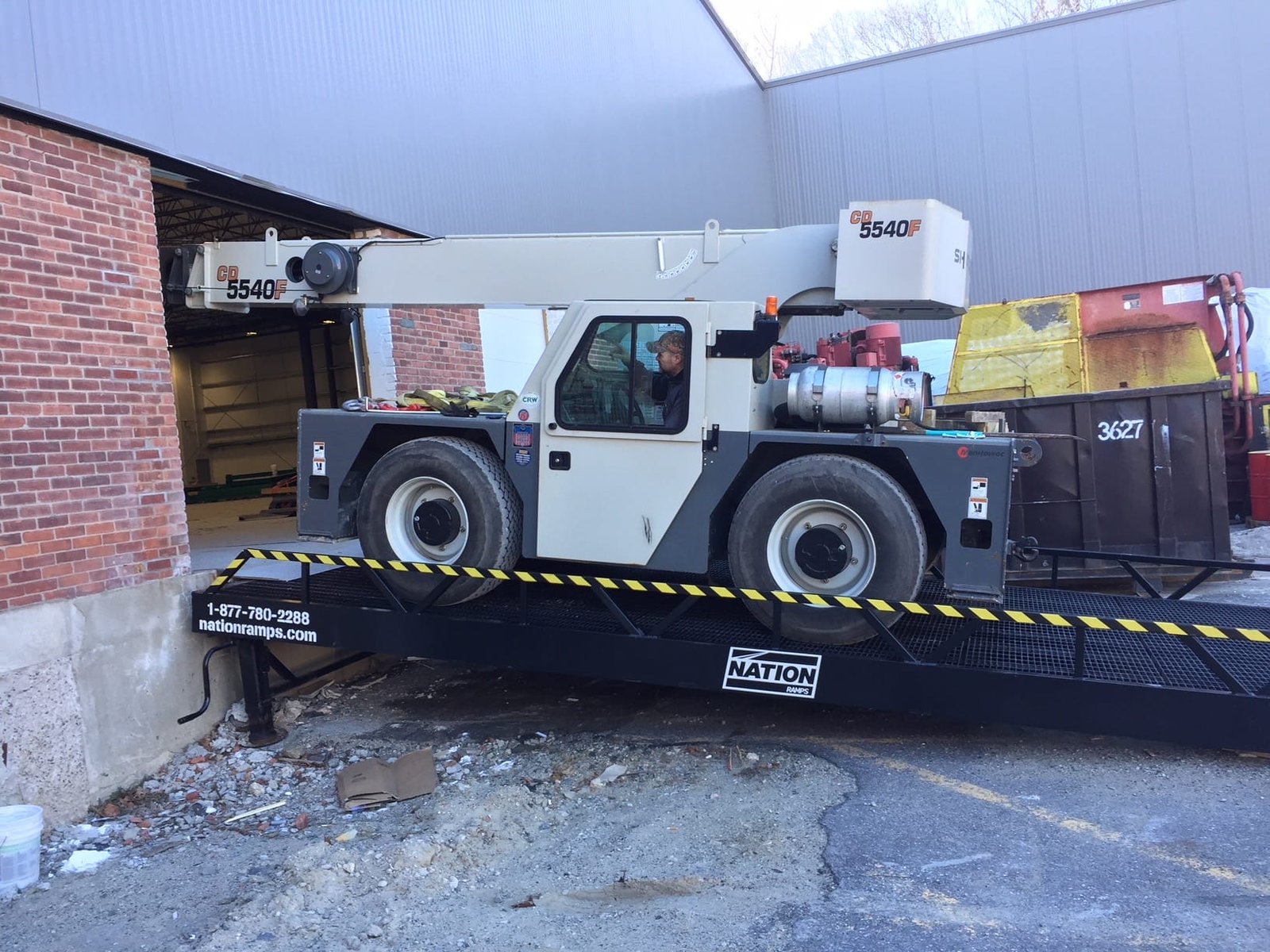 equipment loading ramp