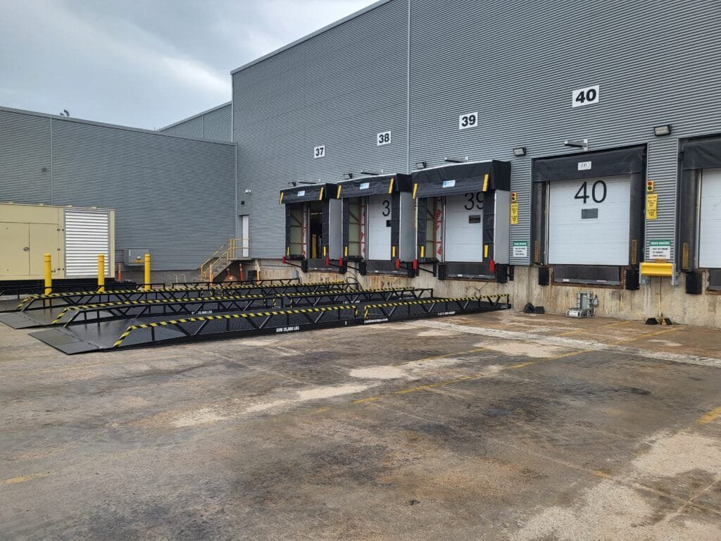 parcel loading ramp dock