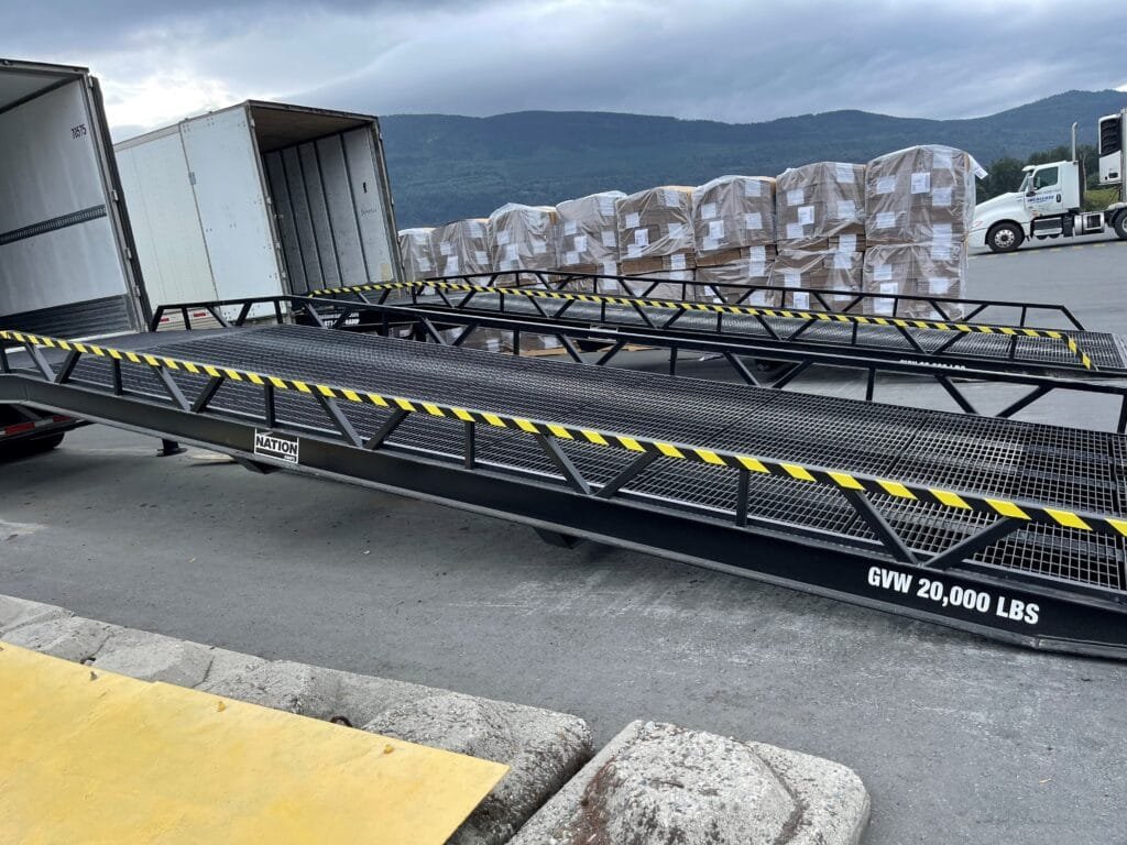 PORTABLE LOADING for shipping with semi truck
